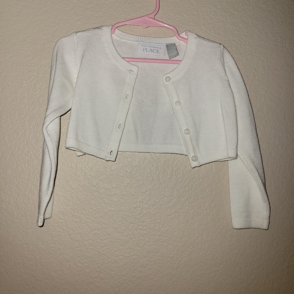 White cropped sweater